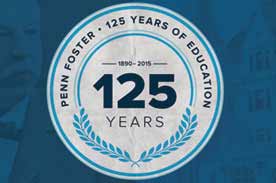 125th Anniversary Penn Foster Logo.