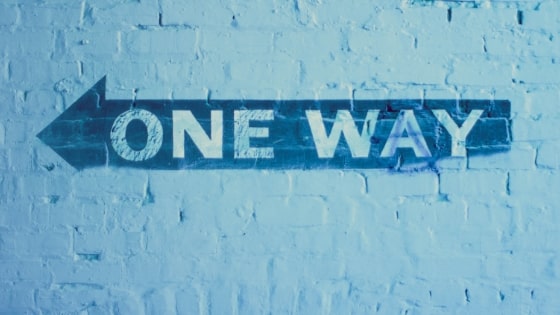One Way Graffiti Sign