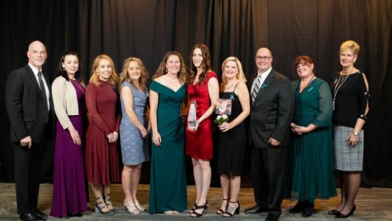 Penn Foster staff at the 2019 SAGE Awards in Scranton.