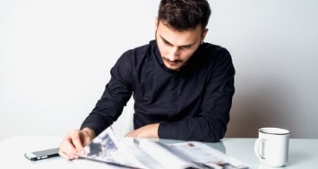 man reading