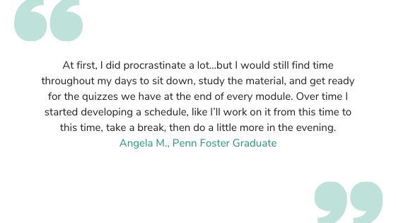 quote about setting a study schedule.