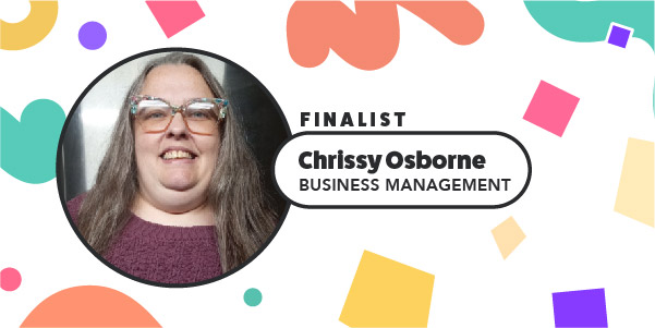 Penn Foster Graduate of the Year 2024 Finalist Chrissy Osborne, Business Management.