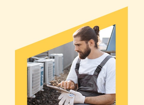 trades worker working.