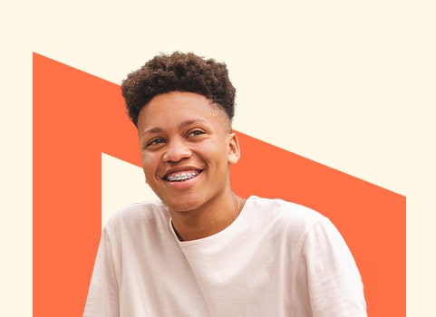 smiling teen.