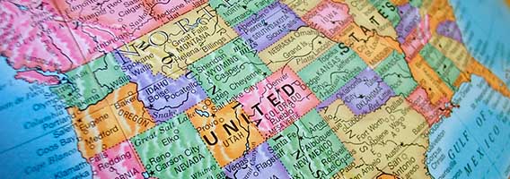 map of the United States.