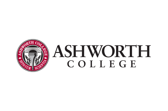 Ashworth College logo.
