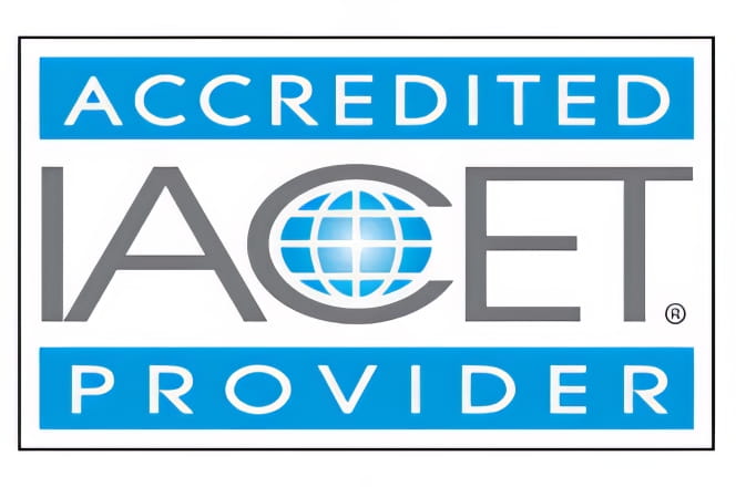 Accredited IACET Provider badge.