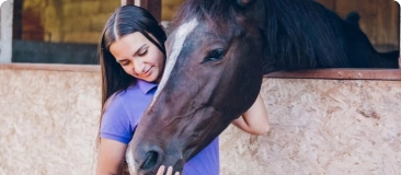 woman with a horse.